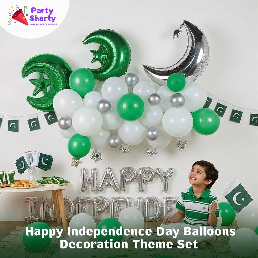 Happy Independence Day Balloons Decoration Theme Set For 14th August Celebration & Decoration