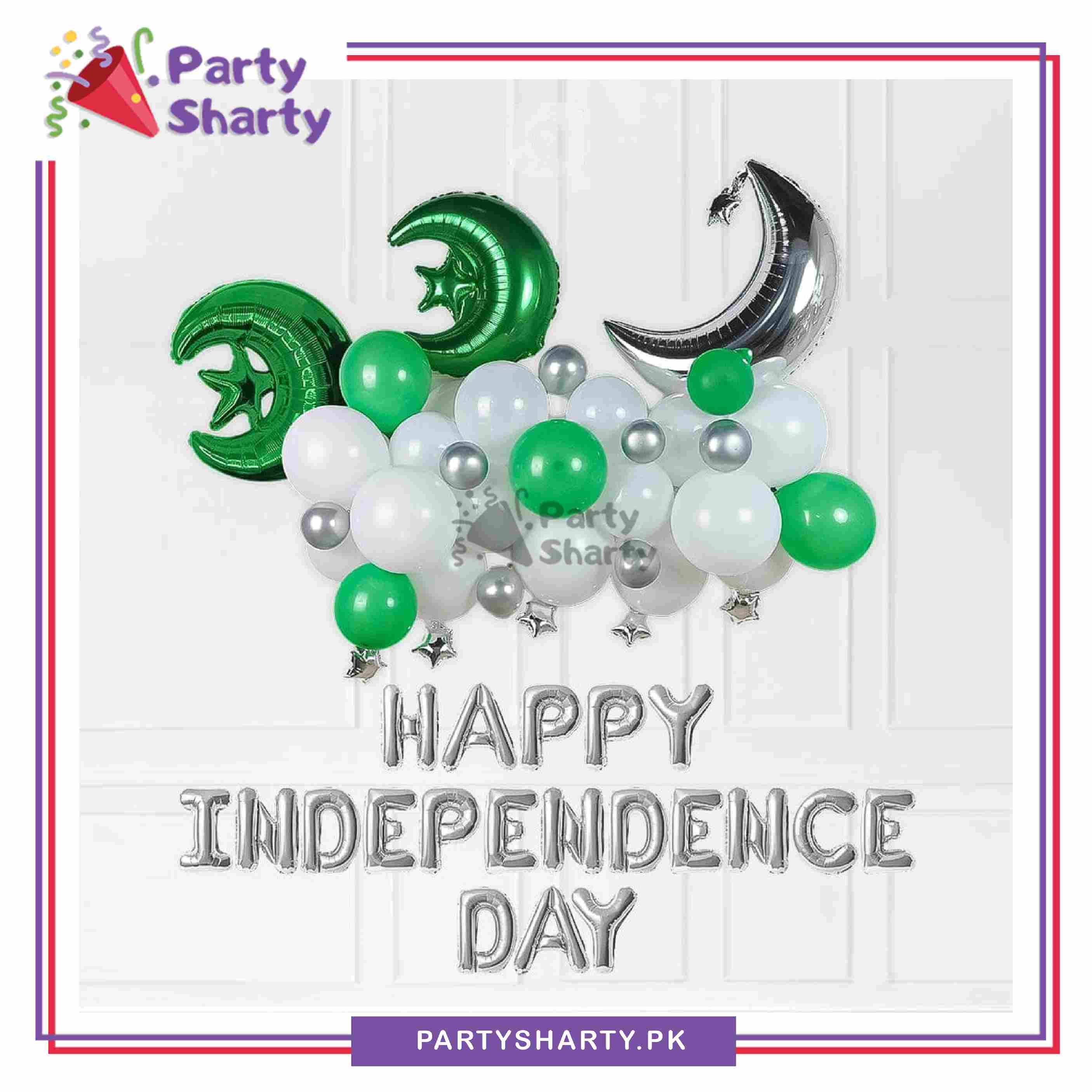 Happy Independence Day Balloons Decoration Theme Set For 14th August Celebration & Decoration