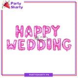 Happy Wedding Foil Banner for Wedding Theme Celebration & Decoration