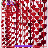 Heart Shaped Fringes / Foil Curtains Best for Back Drop Wall Decoration for Birthday and Parties Celebration