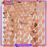 Heart Shaped Fringes / Foil Curtains Best for Back Drop Wall Decoration for Birthday and Parties Celebration