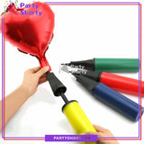 Heavy Duty Plastic Balloon Air Pump (Multi-color) For Birthdays, Celebration and Parties Decoration