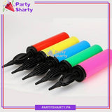 Heavy Duty Plastic Balloon Air Pump (Multi-color) For Birthdays, Celebration and Parties Decoration