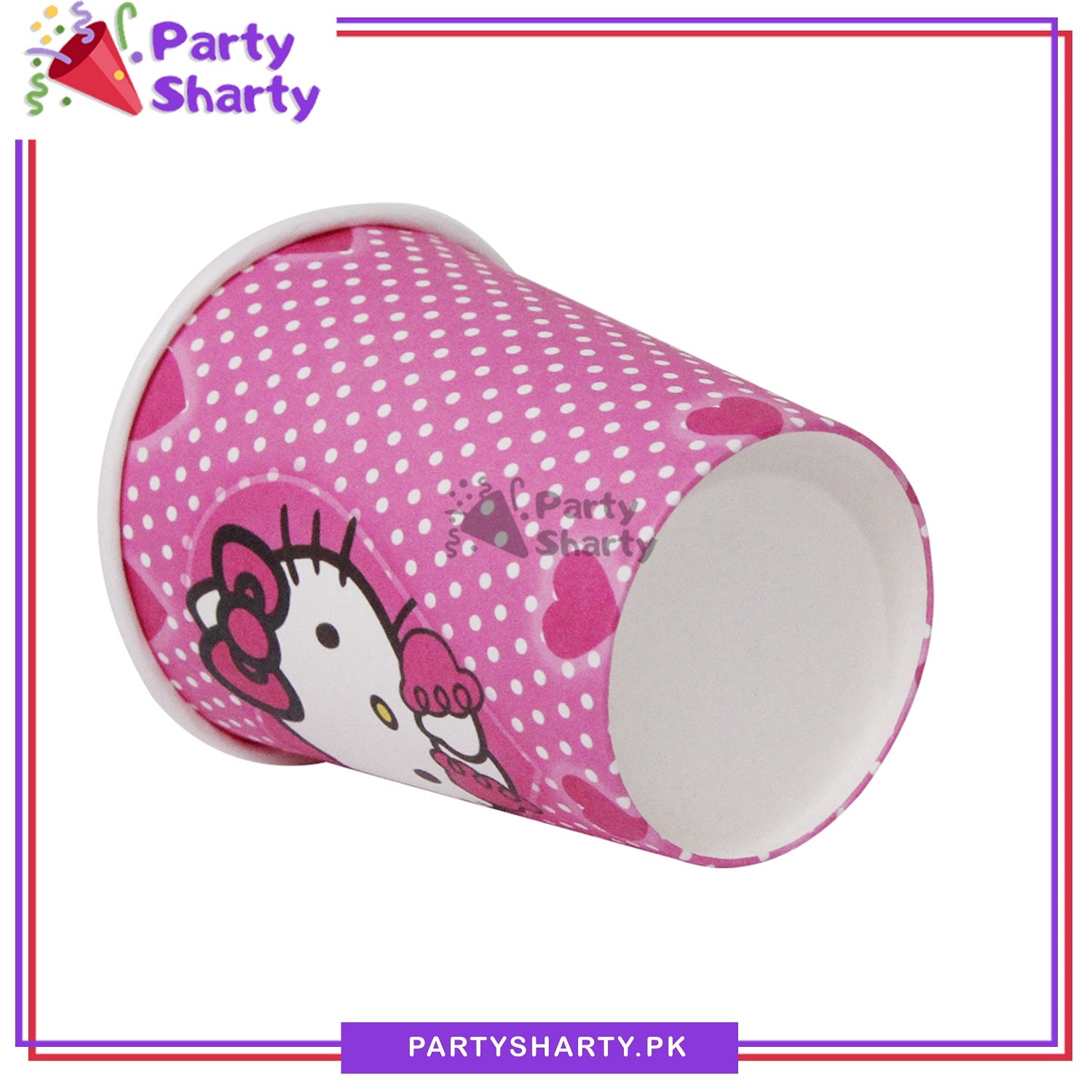 Hello Kitty Theme Birthday Party Paper Cups / Glass For Themed Based Party Supplies and Decorations