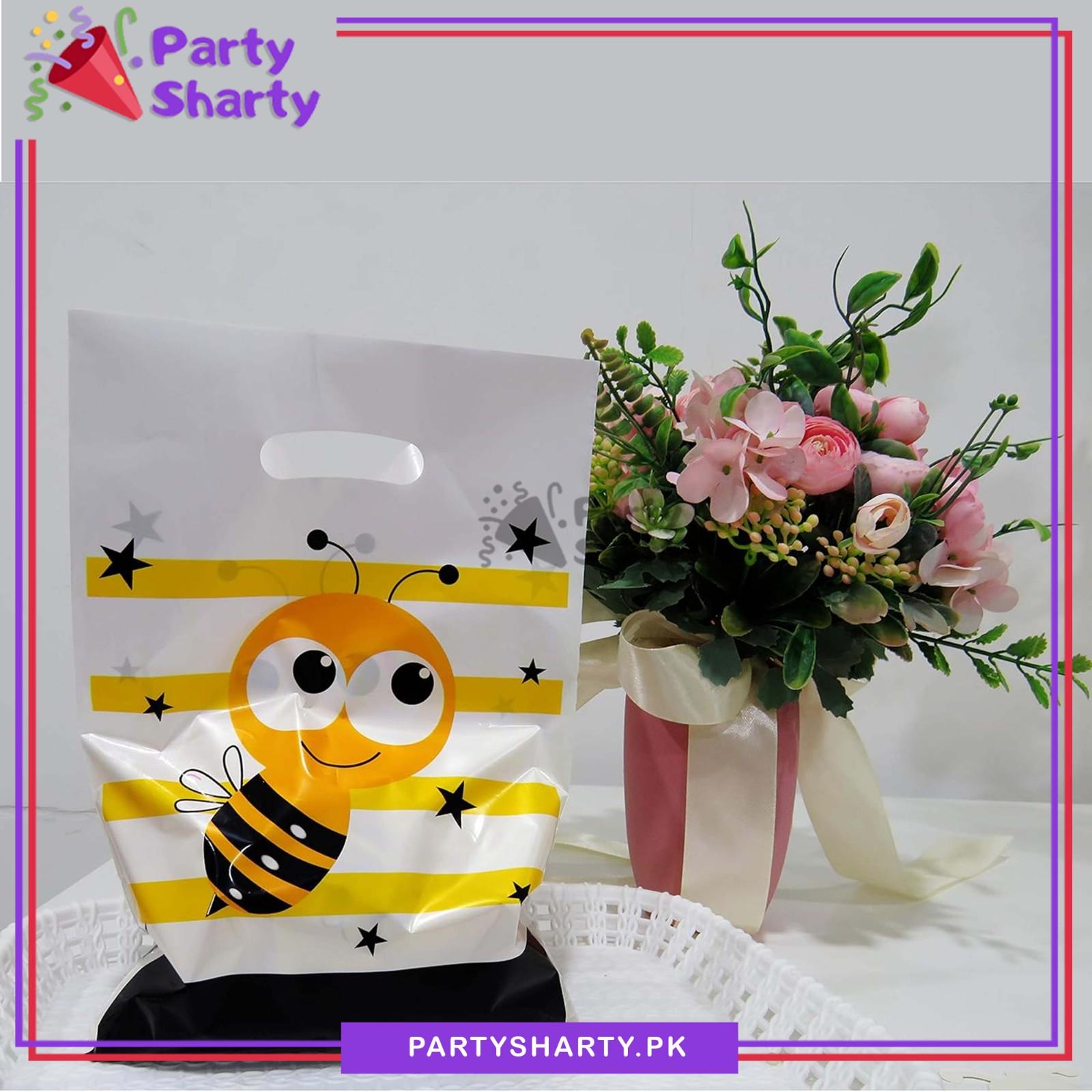 Honey Bee Theme Goody Bags Pack of 10 For Theme Birthday Party Celebration