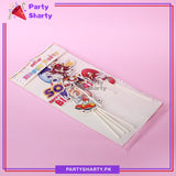 7pcs/Set Sonic Theme Cake Topper For Sonic Birthday Theme Party Decoration & Celebration