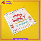 Happy Birthday Colorful Candle Design Greeting Card