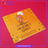Please Forgive Me I'm Bear-y Sorry Greeting Card