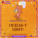Please Forgive Me I'm Bear-y Sorry Greeting Card