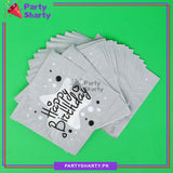 Beautiful Happy Birthday Printed Napkins Black For Party Decoration And Celebration