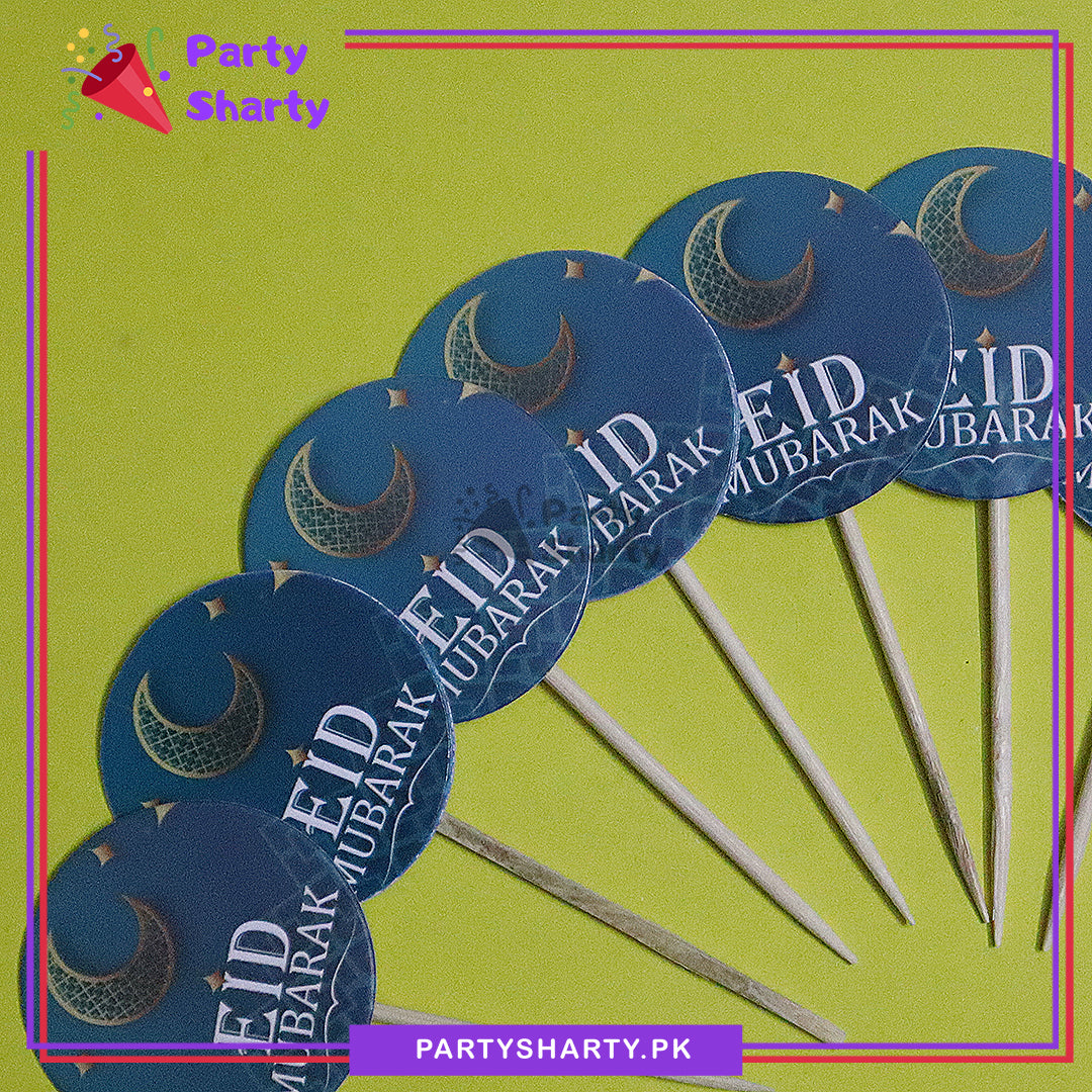 Small Eid Mubarak Cup Cake topper for Eid Decoration and Celebration