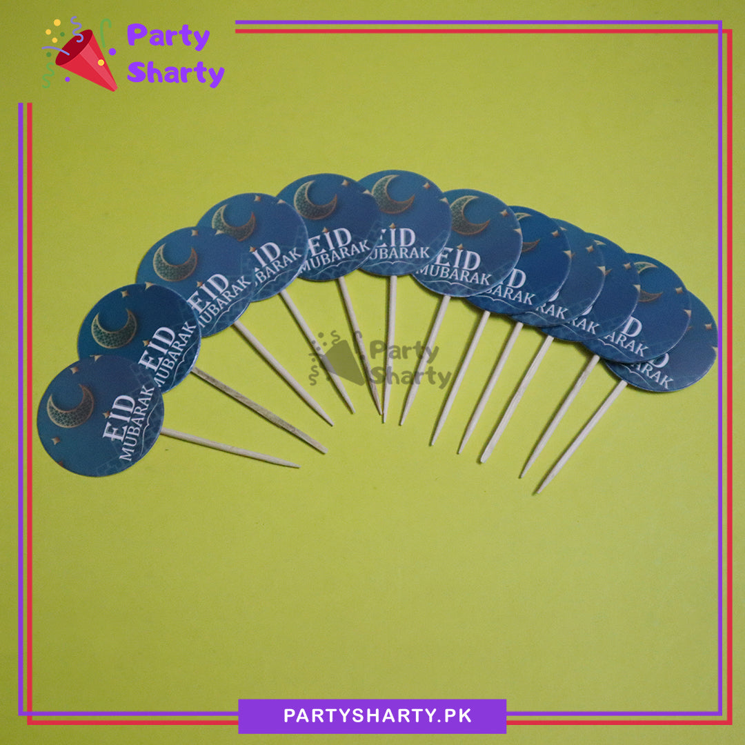 Small Eid Mubarak Cup Cake topper for Eid Decoration and Celebration