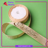 Imported Lining Texture Ramadan Kareem Foil Printed Ribbons For Gifts Wrapping / Decoration
