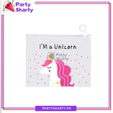 I am a Unicorn Theme Character Pouch for Birthday Gift and School Going Kids