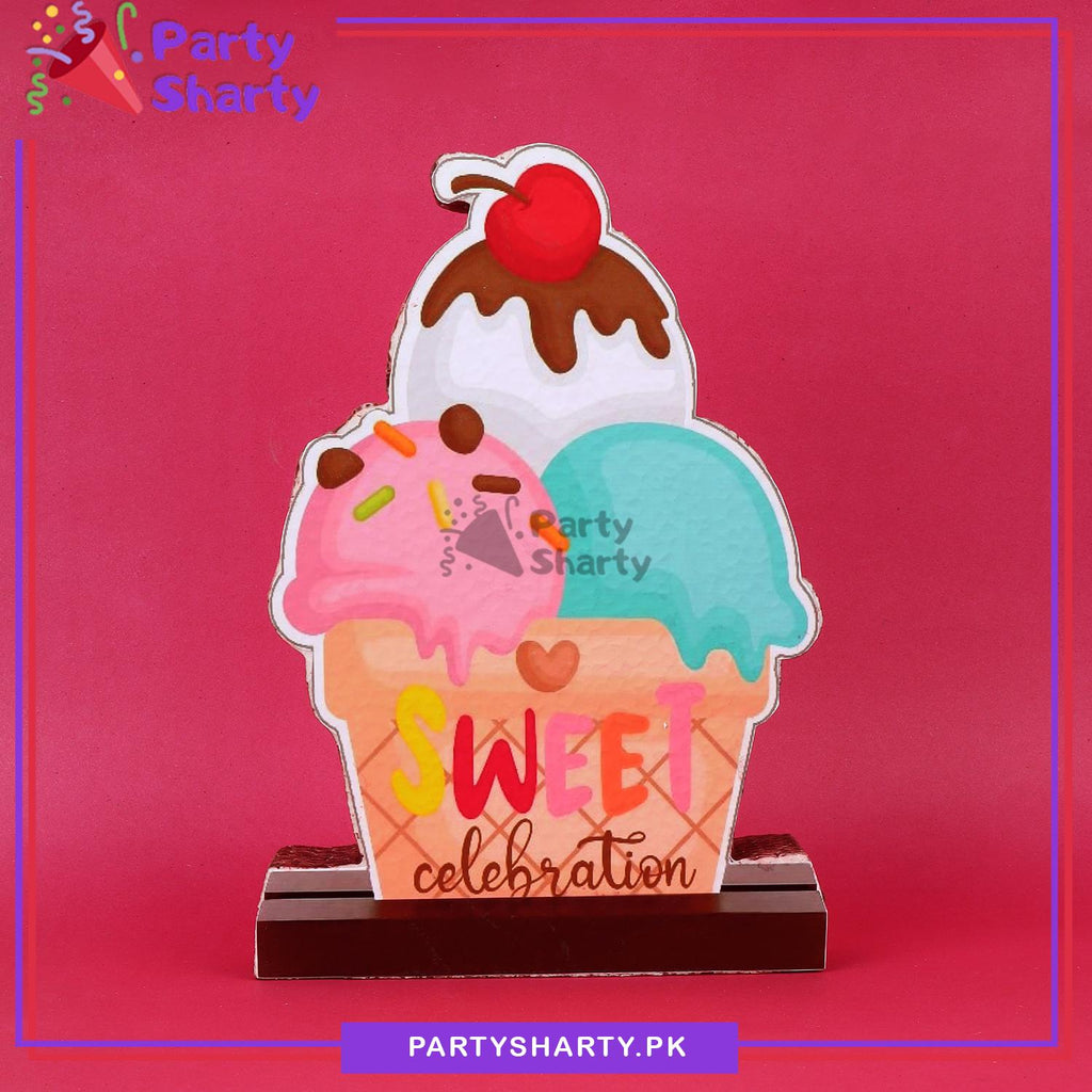 Ice-cream Cup Thermocol Standee For Candyland Theme Based Birthday Cel ...