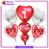 5pcs/set I Love You Foil Balloons For Party Decoration and Celebration