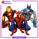 Large 4D Super Hero Marvel Spiderman / Batman / Iron Man Character Foil Balloon For Super Hero / Avenger Theme Decoration