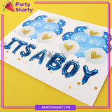 28pcs/Set ITS A BOY Theme Set for Welcome Baby / Baby Shower Event Decoration and Celebration
