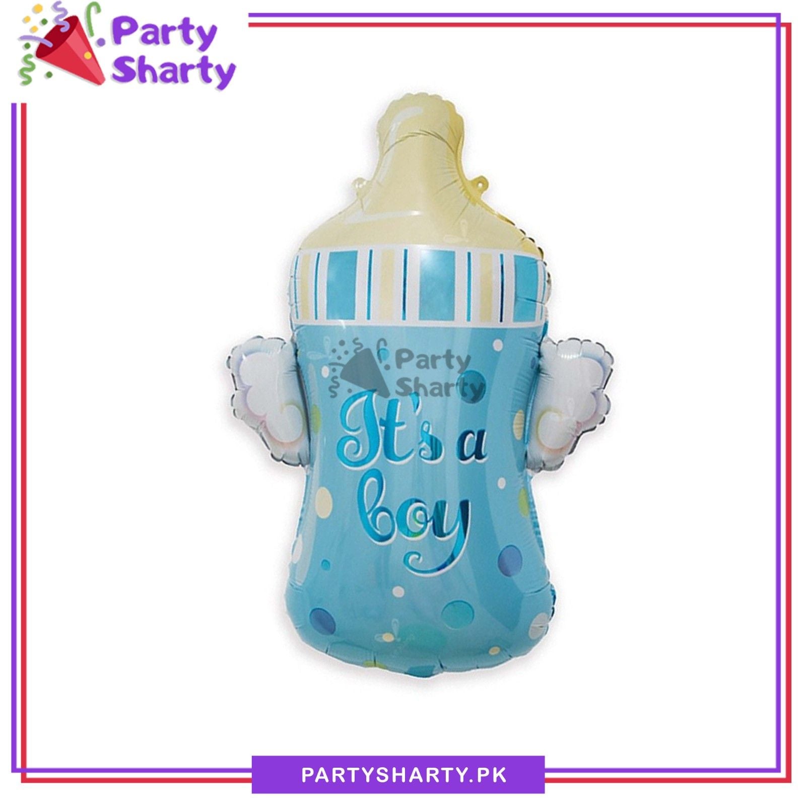 Its a Boy / Girl Angel Wing Baby Feeder Shaped Foil Balloon For Baby Shower & Welcome Baby Party Decoration & Celebrations