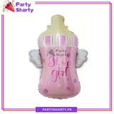Its a Boy / Girl Angel Wing Baby Feeder Shaped Foil Balloon For Baby Shower & Welcome Baby Party Decoration & Celebrations