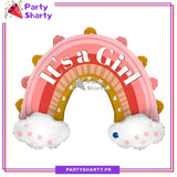 Its a Boy / Girl Stylish Cloud Rainbow Shaped Foil Balloon For Baby Shower, Welcome Baby Decoration and Celebrations