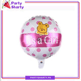 Its a Boy / Its a Girl Round Shaped Foil Balloon For Welcome Baby Party Decoration & Celebration