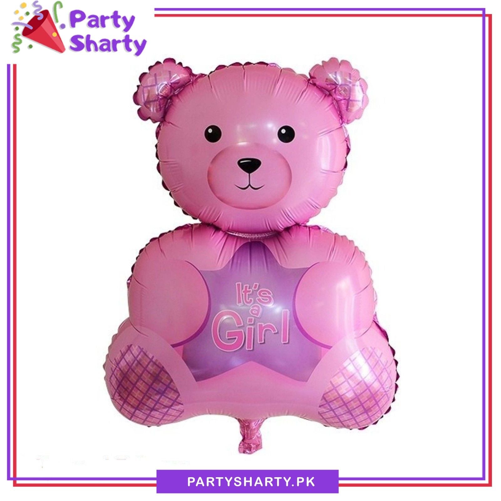 Its a Girl / Boy Bear Foil Balloon for Welcome Baby, Baby Shower Party Decoration & Celebration