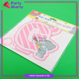 Its a Boy / Girl Card Banner Teddy Bear Theme for Welcome Baby Party Decoration and Celebration