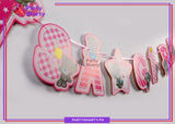 Its a Boy / Girl Card Banner Teddy Bear Theme for Welcome Baby Party Decoration and Celebration