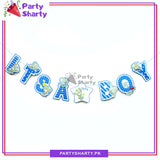 Its a Boy / Girl Card Banner Teddy Bear Theme for Welcome Baby Party Decoration and Celebration