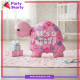 Its a Boy / Girl Turtle Shaped Foil Balloon for Baby Shower, Gender Reveal Event Decoration