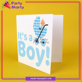 Its a Boy Baby Cart Design Greeting Card