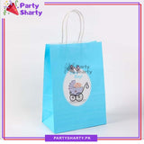 Baby Boy Theme Paper Goody Bag Pack Of 6 For Welcome Baby Event Giveaways