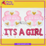 29pcs/Set ITS A GIRL Theme Set for Welcome Baby / Baby Shower Event Decoration and Celebration