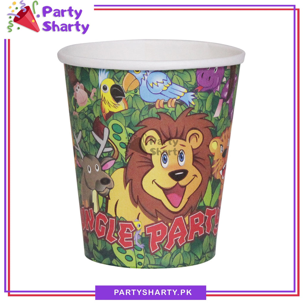 Jungle Party Theme Birthday Party Paper Cups / Glass For Themed Based ...