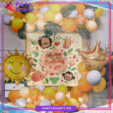 Happy Birthday to you Cute Jungle Theme Set For Jungle Safari Theme Based Birthday Decoration & Celebration