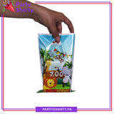 Jungle Zoo Theme Goody Bags Pack of 10 For Jungle Safari Theme Party Decoration and Celebration