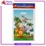 Jungle Zoo Theme Goody Bags Pack of 10 For Jungle Safari Theme Party Decoration and Celebration