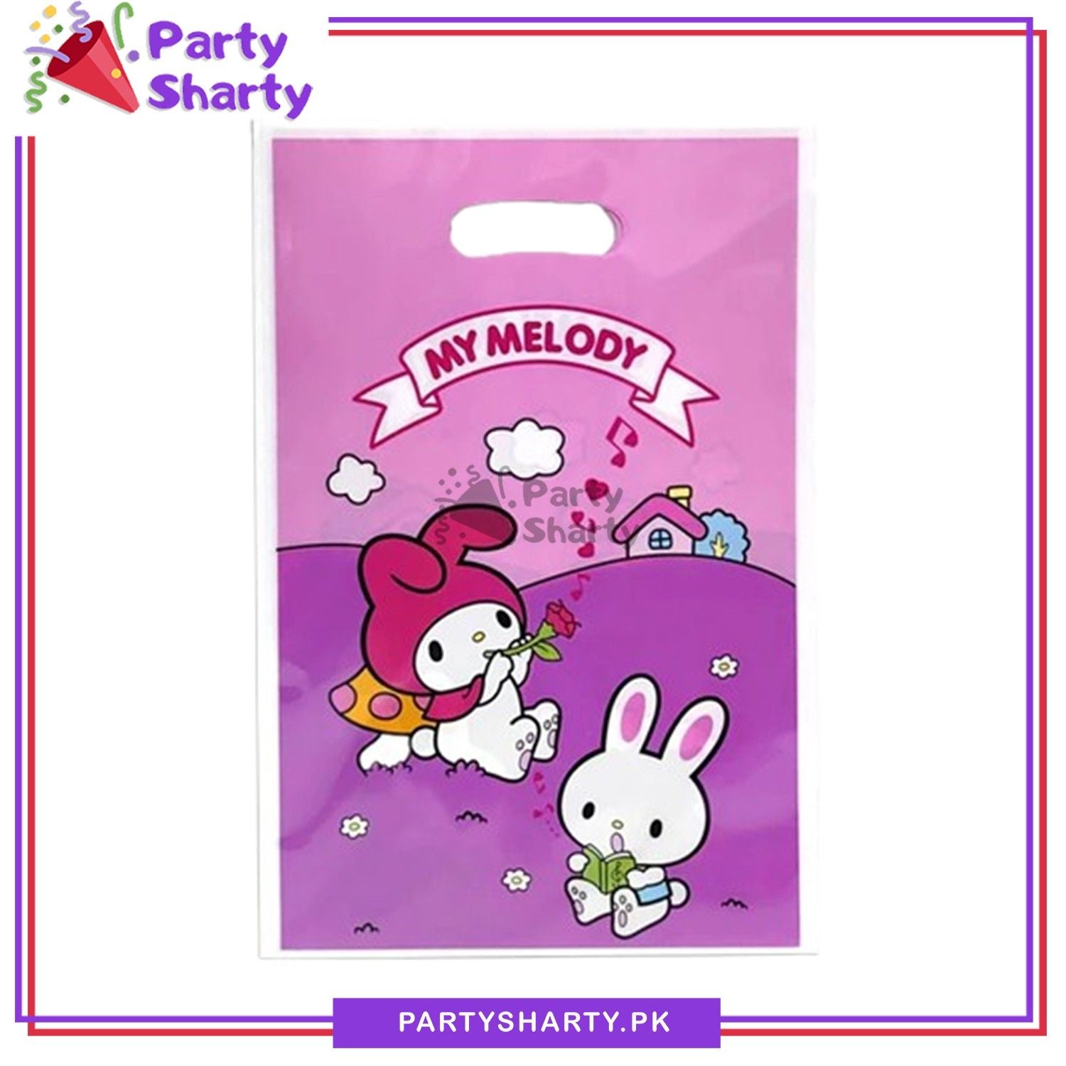 My Melody Theme Goody Bags Pack of 10 For Birthday Party Decoration and Celebrations