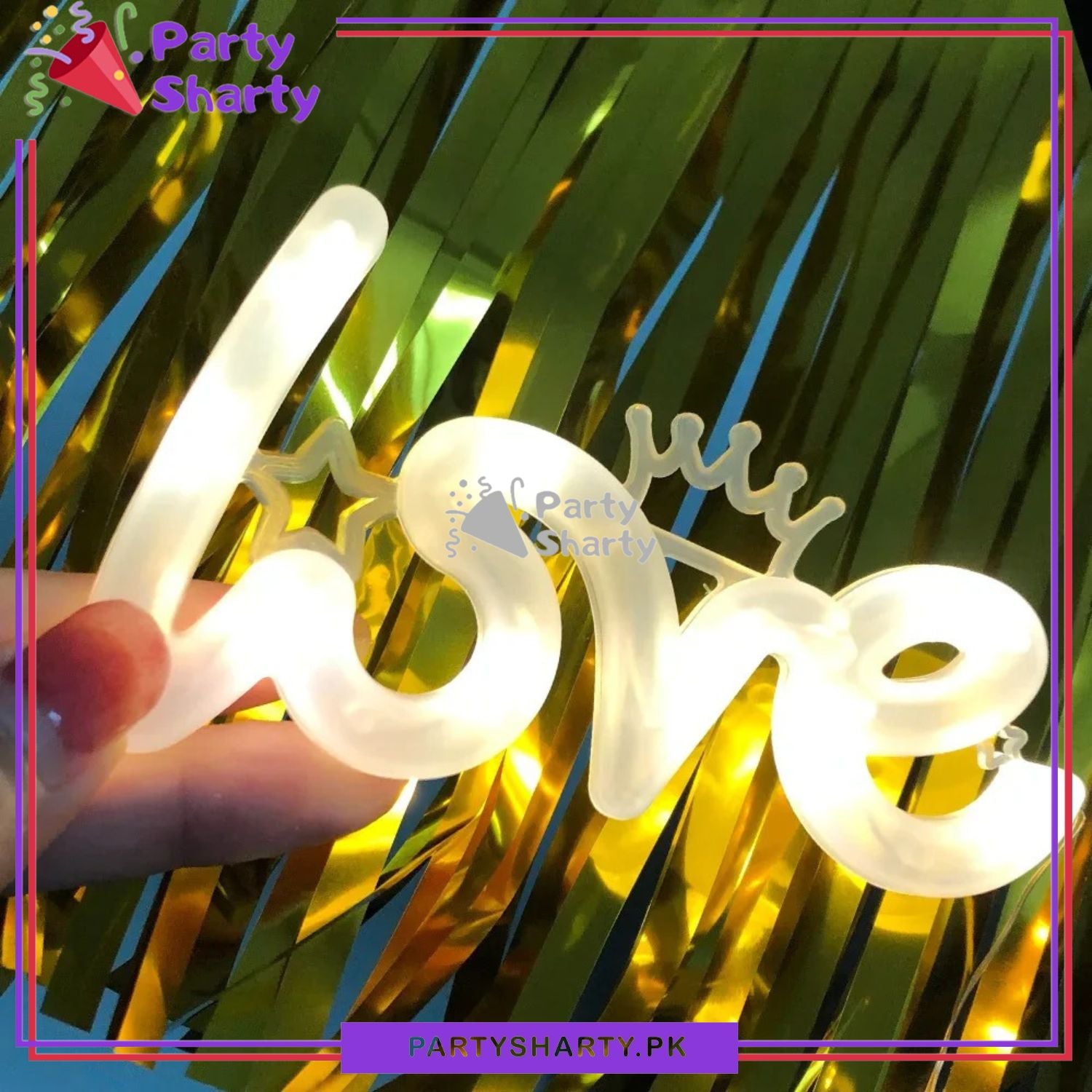 LED Exquisite Love Shape Luminous Lamp Plastic Glowing For Valentine Anniversary Night Light Wedding Birthday Party Decoration