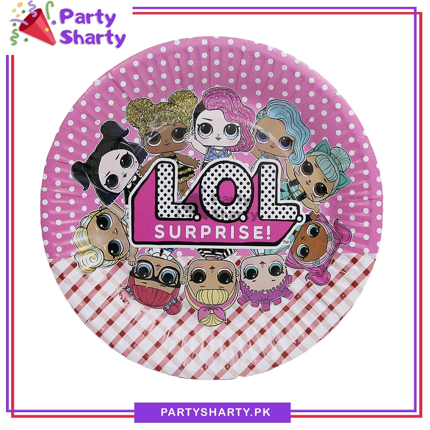 Lol Doll Theme Party Paper Plates For Themed Cake Paper Dessert Party Supplies and Decorations