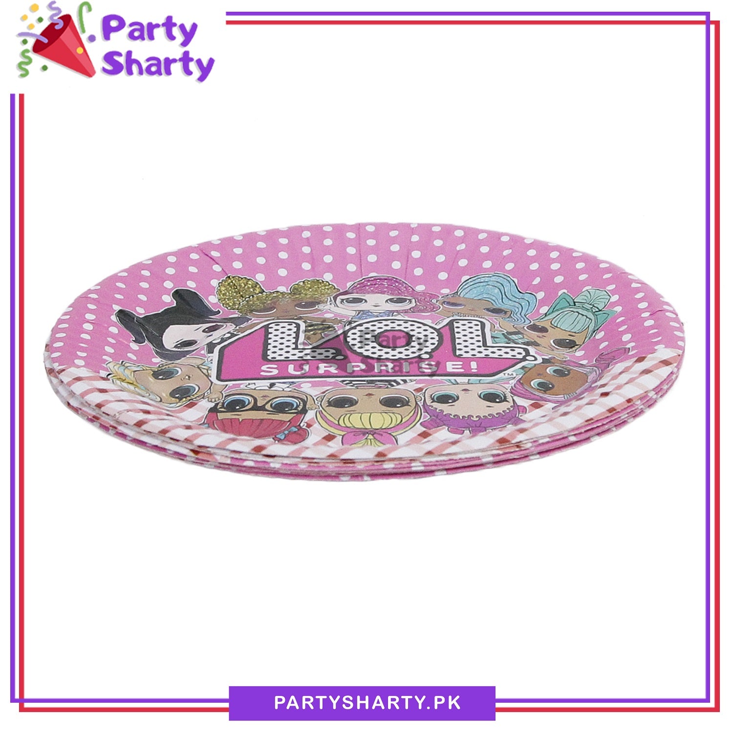 Lol Doll Theme Party Paper Plates For Themed Cake Paper Dessert Party Supplies and Decorations