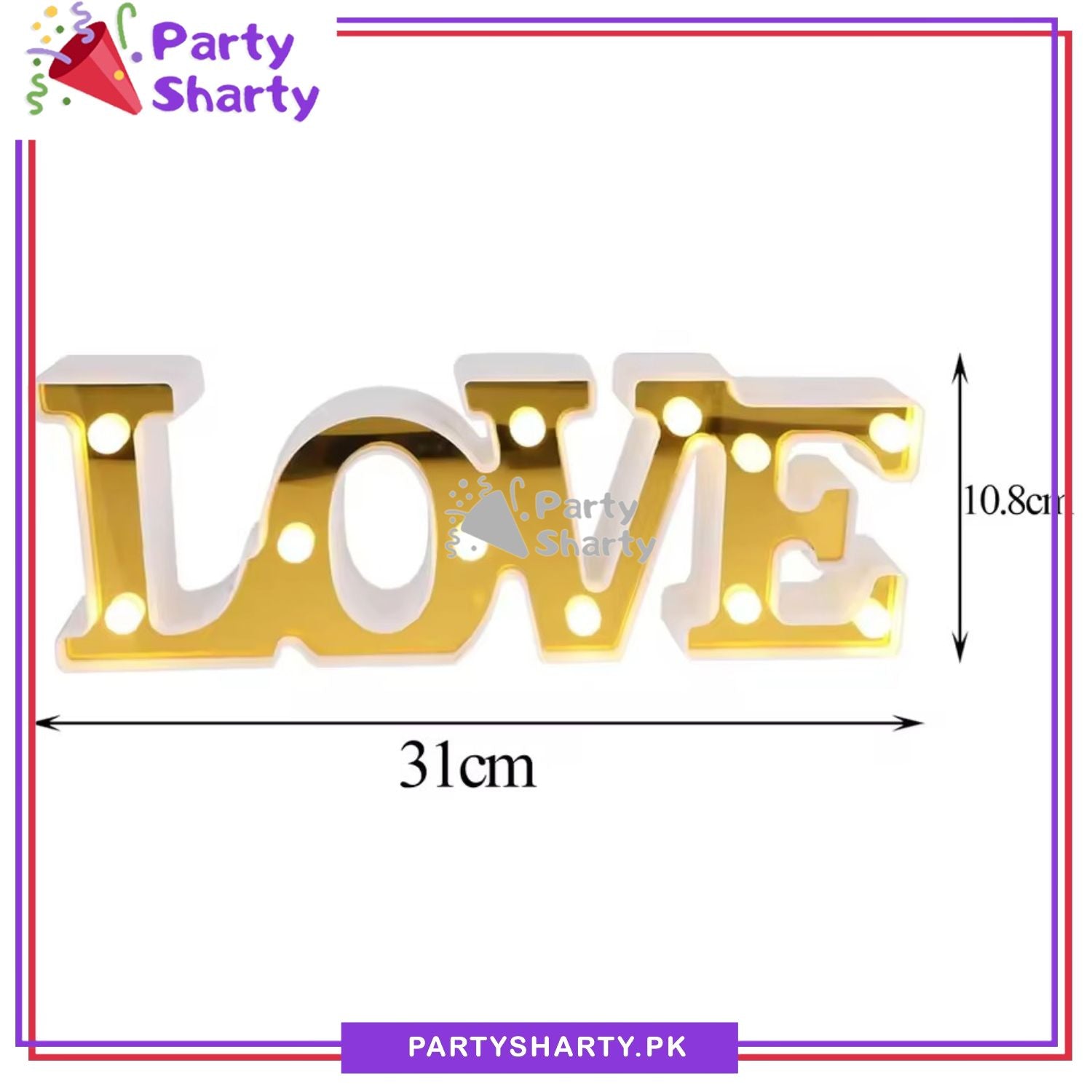 LOVE LED Marquee Lights LED Plastic Light Up Sign For Valentine Anniversary Night Light Wedding Birthday Party Decoration