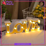 LOVE LED Marquee Lights LED Plastic Light Up Sign For Valentine Anniversary Night Light Wedding Birthday Party Decoration