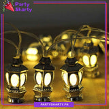 Golden Plastic Festive Stereo Palace Lamp Shaped Led String Lights For Ramadan & Eid Festival and Celebration