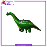 Large Long-necked Green Dragon Shaped Foil Balloon for Dinosaur / Dragon Theme Party Decoration