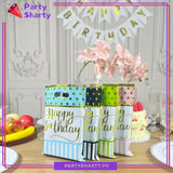 Large Size Happy Birthday Golden Foil Printed Theme Goody Bags for Birthday Party Decoration and Celebration