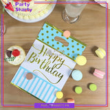 Small Size Happy Birthday Golden Foil Printed Theme Goody Bags for Birthday Party Decoration and Celebration