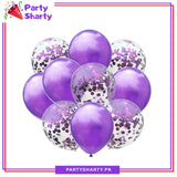 Latex Balloons with Confetti Filled Balloons for Party Decoration (10 pcs / set)