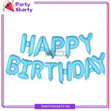 Happy Birthday Foil Balloon Banner for Decoration and Birthday Celebration